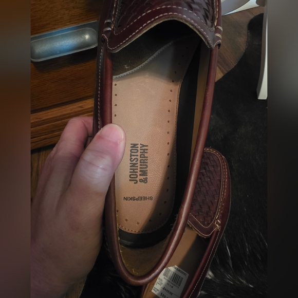 Johnston & Murphy Woven Leather Loafers NWT, Men's 11.5 - Picture 5 of 10